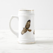 Rot angebundene Falke-Tasse Bierglas (Links)