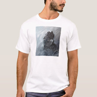 Rot angebundene schwarze Cockatoogeschenke T-Shirt