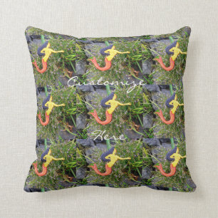 rot-angebundene sirena Meerjungfrauen Kissen