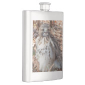 Rot angebundener Falke Flachmann (Rechts)