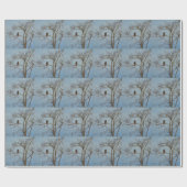 Rot angebundener Falke Geschenkpapier (Flach)