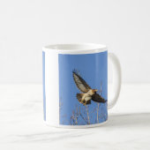 Rot-angebundener Falke Kaffeetasse (VorderseiteRechts)