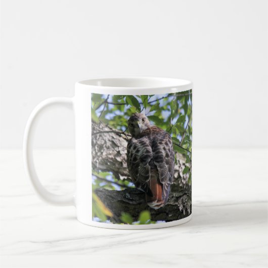 Rot-angebundener Falke Kaffeetasse (Links)