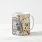 Rot angebundener Falke Kaffeetasse (VorderseiteRechts)