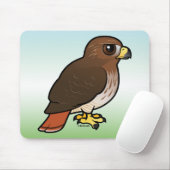 Rot-angebundener Falke Mousepad (Mit Mouse)