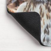 Rot angebundener Falke Mousepad (Ecke)