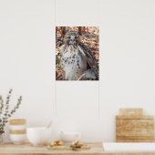 Rot angebundener Falke Poster (Küche)