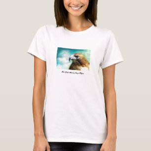 Rot angebundener Falke-T - Shirt