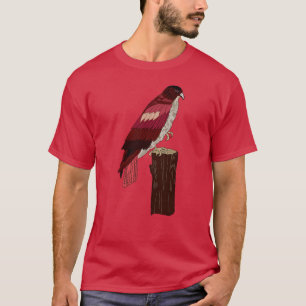 Rot-angebundener Falke T-Shirt