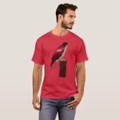 Rot-angebundener Falke T-Shirt (Vorne ganz)