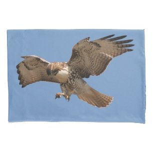 Rot angebundener Falke-Vogel-Tiertier-Kissenbezug Kissenbezug