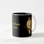 Rot angebundener Falke Zweifarbige Tasse (VorderseiteRechts)