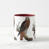 Rot-angebundener schwarzer Falke Tasse (Zentrum)