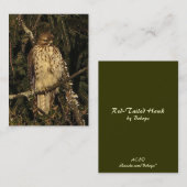 Rot angebundenes Falke ATC Visitenkarte (Vorne/Hinten)