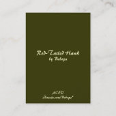 Rot angebundenes Falke ATC Visitenkarte (Rückseite)