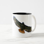ROT ANGEBUNDENES FALKE-FLIEGEN ZWEIFARBIGE TASSE (VorderseiteRechts)