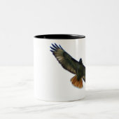 ROT ANGEBUNDENES FALKE-FLIEGEN ZWEIFARBIGE TASSE (Mittel)