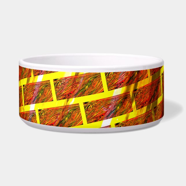 Rot angefärbt, gekratzt, goldgelbes Gitter oder Zi Napf (Vorderseite)