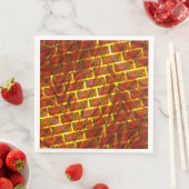 Rot angefärbt, gekratzt, goldgelbes Gitter oder Zi Serviette (Beispiel)