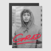 Rot | Ankündigung des Foto-Abschlusses gestrichen (Vorne/Hinten)