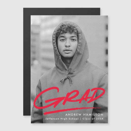 Rot | Ankündigung des Foto-Abschlusses gestrichen (Vorne/Hinten)