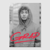 Rot | Ankündigung des Foto-Abschlusses gestrichen (Vorderseite)