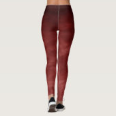 Rot-Aquarell Leggings (Rückseite)