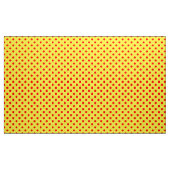 Rot auf gelben Punkten Musterdesign  Stoff (Yard (91,4 cm))