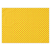 Rot auf gelben Punkten Musterdesign Tischdecke (Vorderseite (Horizontal))