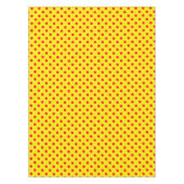 Rot auf gelben Punkten Musterdesign Tischdecke (Vorderseite)