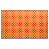 Rot auf Orange Polka Dots Design Stoff (Yard (91,4 cm))