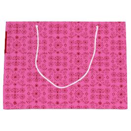 Rot auf Rosa Große Geschenktüte