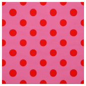 Rot auf rosa Polka Dots Design Stoff (Muster)
