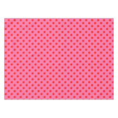 Rot auf rosa Polka Dots Design Tischdecke (Vorderseite (Horizontal))