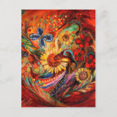 Rot auf Rot Postkarte (Vorderseite)