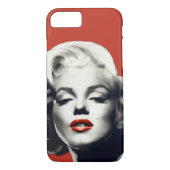 Rot auf roten Lippen Marilyn Case-Mate iPhone Hülle (Rückseite)