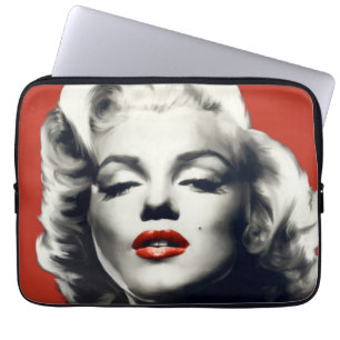 Rot auf roten Lippen Marilyn Laptopschutzhülle