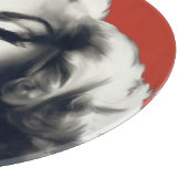 Rot auf roten Lippen Marilyn Schneidebrett (Ecke)