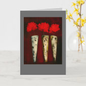 Rot auf roter Karte (Gelbe Blume)