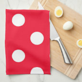 Rot auf Schnee Geschirrtuch (Viertel Falte)