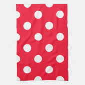 Rot auf Schnee Geschirrtuch (Vertikal)