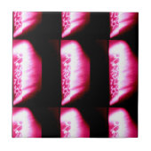 Rot auf schwarzem Fliesen (Vorderseite)