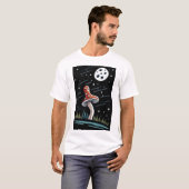Rot auf schwarzem Pilz für weiße Hintergründe) T-Shirt (Vorne ganz)