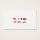 Rot auf Weiß, 3 Punch Drink Tickets (Rückseite)