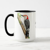 Rot aufgeblähte Specht-kundengerechte Tasse (Links)