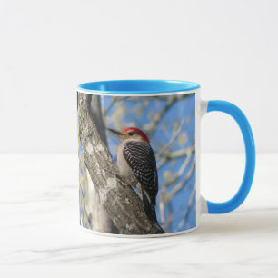 Rot-aufgeblähte Specht-Tasse Tasse