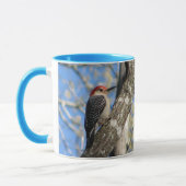 Rot-aufgeblähte Specht-Tasse Tasse (Links)