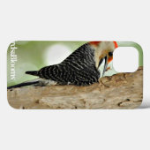 Rot-Aufgeblähter Specht Case-Mate iPhone Hülle (Rückseite (Horizontal))
