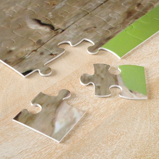 Rot-Aufgeblähter Specht Puzzle (Seite)