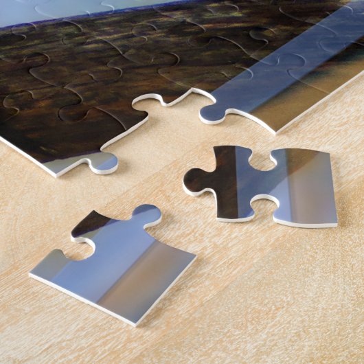 Rot-Aufgeblähtes Specht-Puzzlespiel Puzzle (Seite)